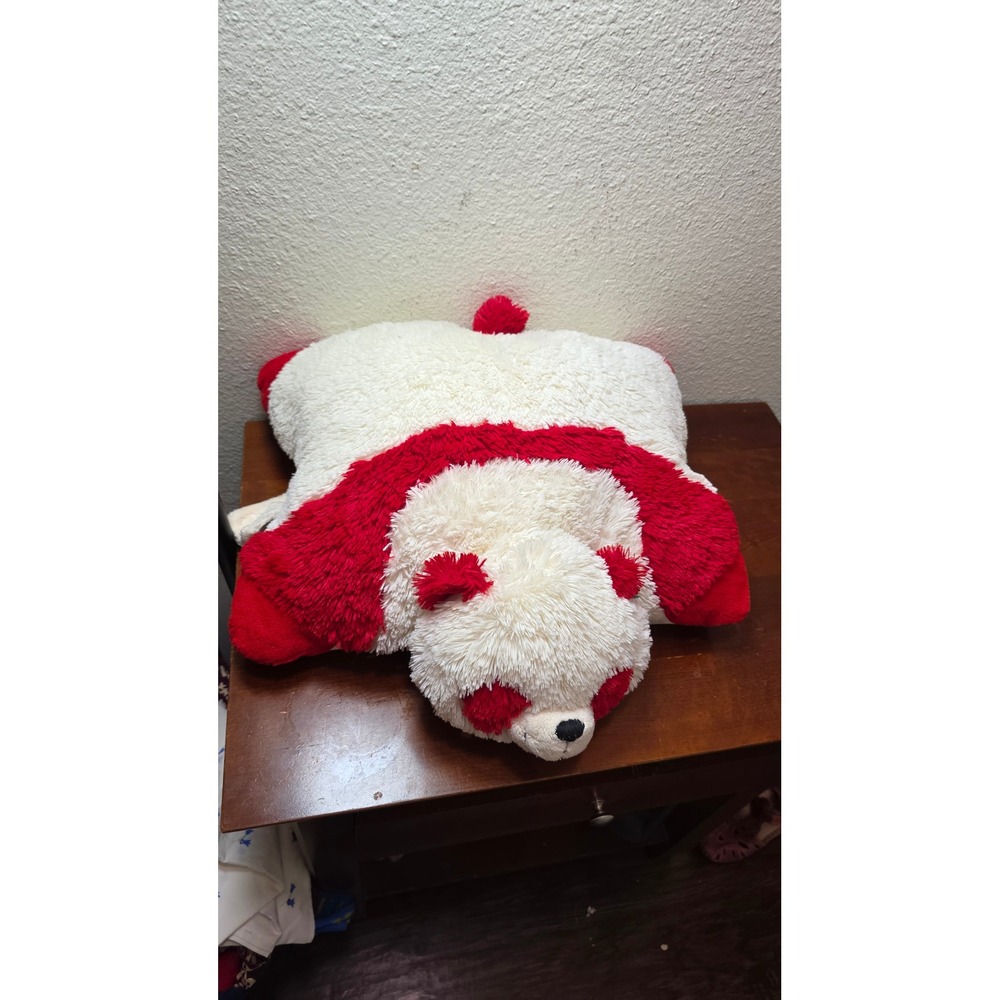My Pillow Pets Panda Bear Plush Folding Pillow Red White 18" Unisex Kids Toy